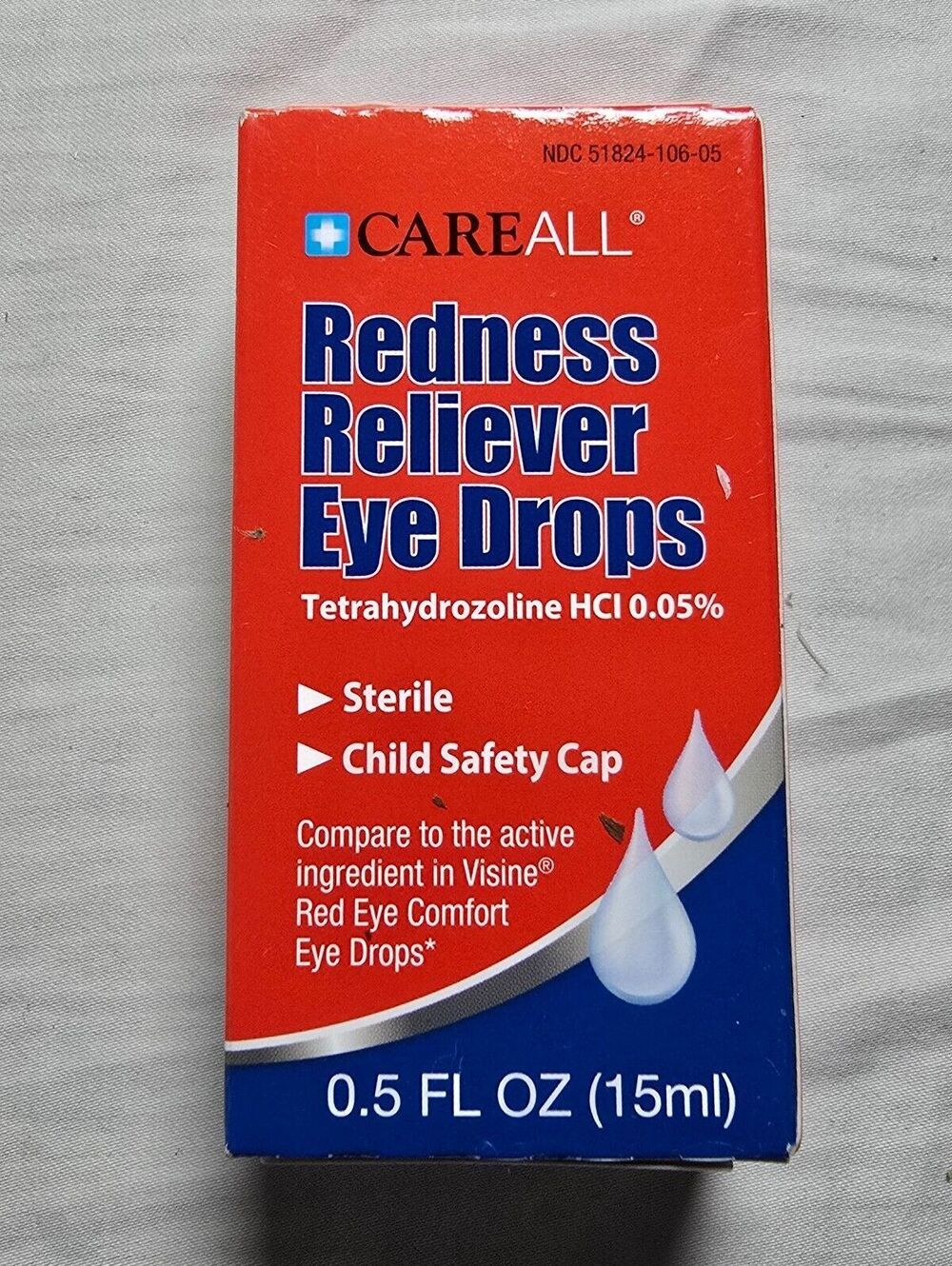 CareAll Redness Reliever Eye Drops 0.5 FL OZ (15ml)
